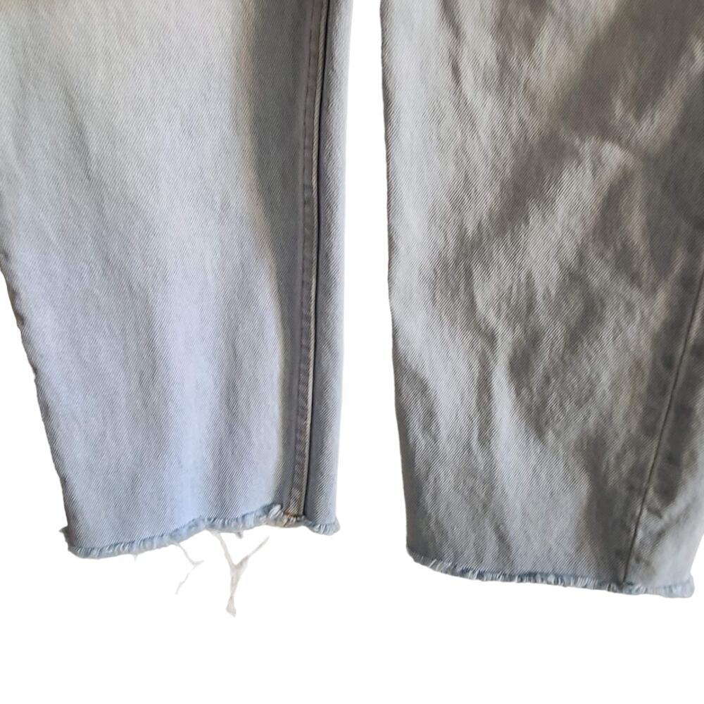 ROLLA'S Relaxo Chop Straight Leg Raw Hem Jeans In Original Bleach 16266C Mens 28 - Picture 9 of 16